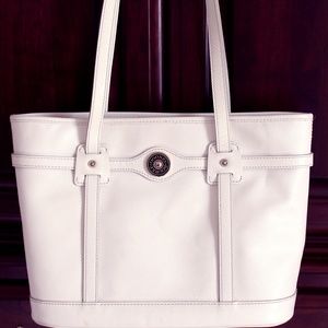Dooney and Bourke White Leather Shoulder Bag